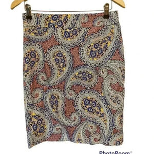 J. Crew Womens No. 2 Paisley Pencil Skirt